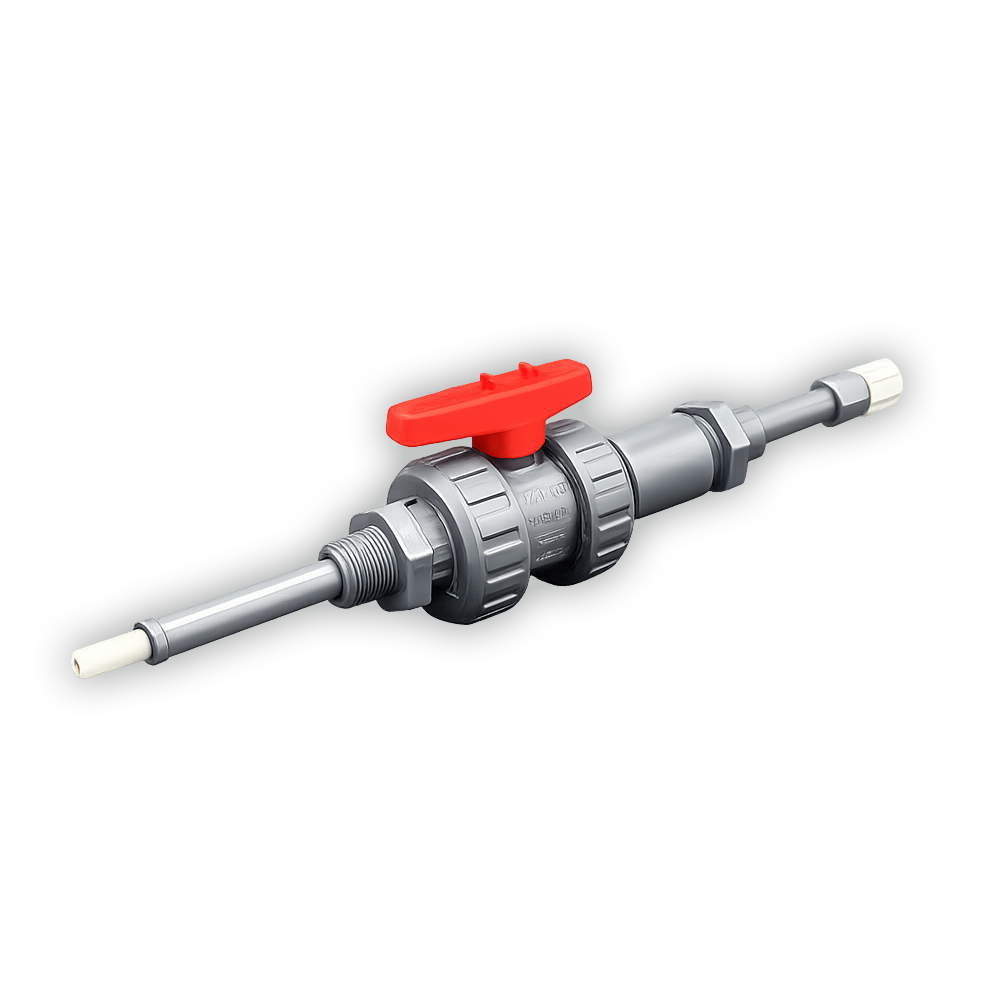 HM-DP-DA12-46-KH_Dosierarmatur ½" AG für Dosierschlauch 4/6 mit Kugelhahn